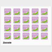 Zoete Erwt in een Pod (Paarse) Stickers (Vel)