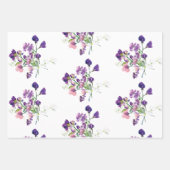 Zoete Erwt Inpakpapier Plat Vellen Set van 3 (Voorkant 3)