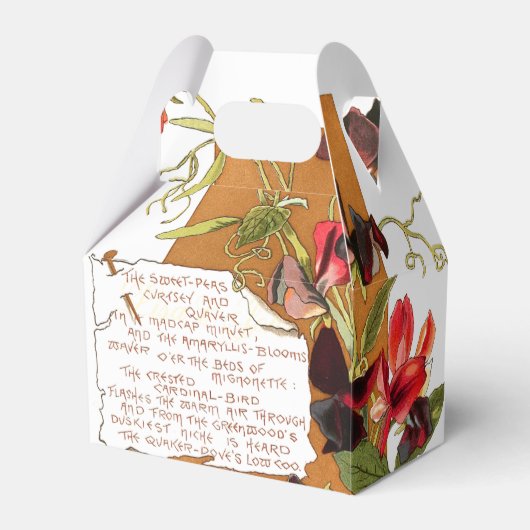 Zoete Erwten Bloemen Bermuda Bloemen Bloemen Gedic Bedankdoosjes (Voorkant Zijde)