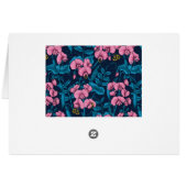 Zoete erwten en hommels, roze en blauw (Achterkant Horizontaal)