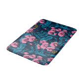 Zoete erwten en hommels, roze en blauw badmat (Gekanteld)