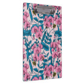 Zoete erwten en hommels, roze en blauw klembord (Rechts)