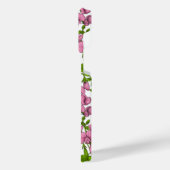 Zoete erwten en hommels, roze, groen en wit iPhone hoesje (Linkerkant)