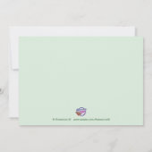 Zoete erwten in een pod babybadkamer kaart (Achterkant)