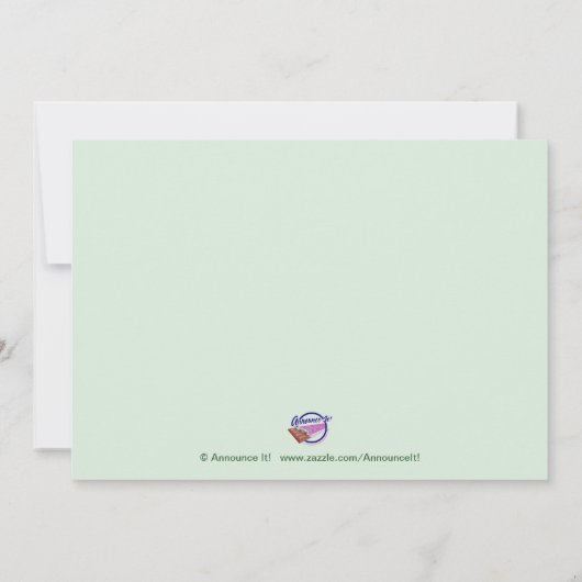 Zoete erwten in een pod babybadkamer kaart (Achterkant)