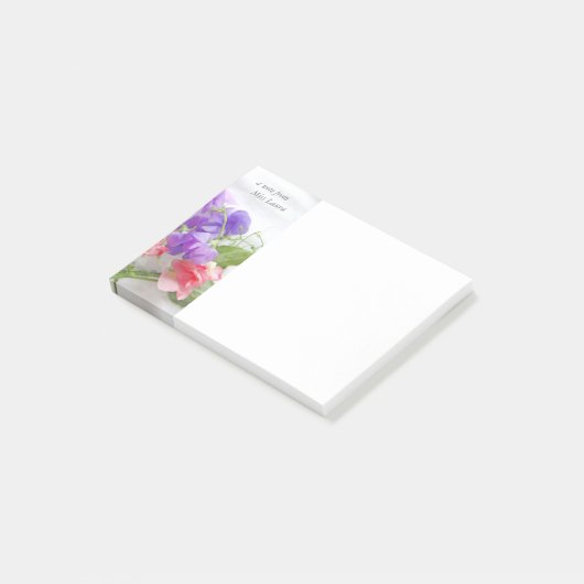 Zoete erwten post-it® notes (Schuin)