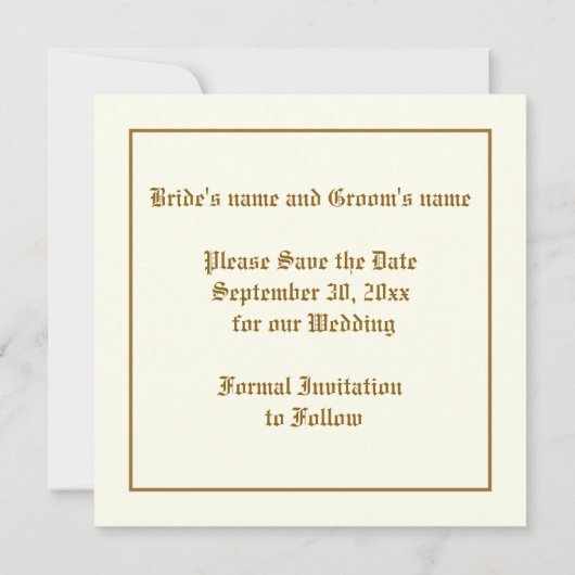  zoete erwtenbloemen bruiloft Save the Date (Achterkant)