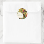 zoete erwtenbloemen bruiloft Save the Date Ronde Sticker (Tas)