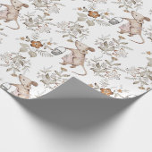 Zoete Fancy muis, roze pron, emmer, wit Cadeaupapier (Hoek)