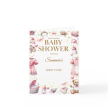 Zoete Fantasievolle Waterverf Babyshower Uitnodigi