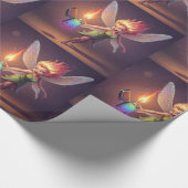 Zoete Fee Bruiloft Feest Cadeaupapier (Hoek)