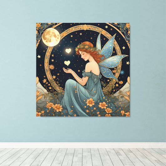 zoete fee - tarot canvas afdruk (Insitu (Houten vloer))