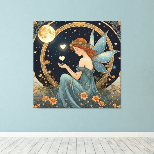 zoete fee - tarot canvas afdruk (Insitu (Houten vloer))