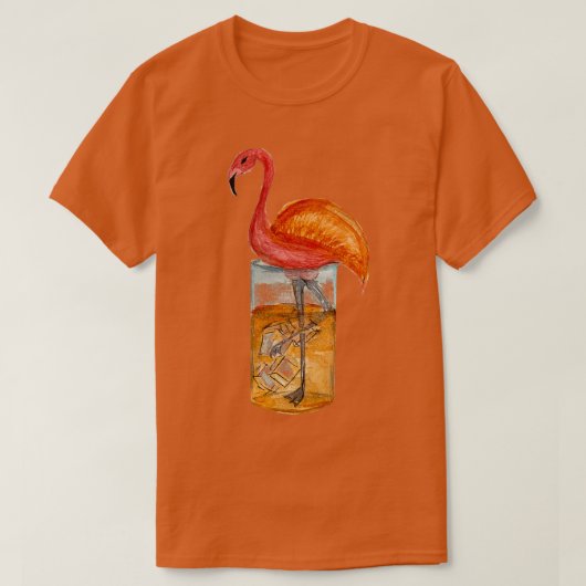 zoete flamingo thee t-shirt (Design voorkant)