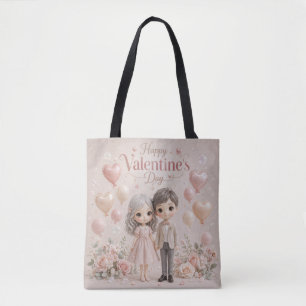Zoete Fluisteringen in Pastelroze Tote Bag