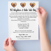 Zoete Fondsenwerving voor Dierenredding Flyer (Hand)