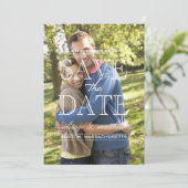 Zoete foto Opslaan Datum Save The Date (Staand voorkant)