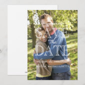 Zoete foto Opslaan Datum Save The Date (Voorkant / Achterkant)