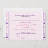 ZOETE FOTO VERJAARDAG UITNODIGT :: Grace 3L Kaart (Achterkant)