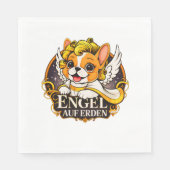 Zoete Franse puppy als een Christuskind Servet (Voorkant)