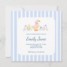 Zoete Gans Wilde Bloem Baby Shower Verjaardag