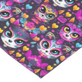 😻 Zoete Gatos de Muertos Fiesta Korte Tafelloper (Hoek)