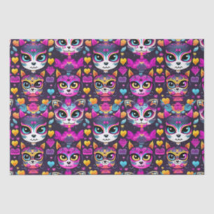 😻 Zoete Gatos de Muertos Fiesta Tissuepapier