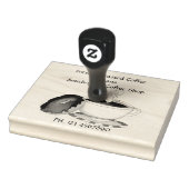 Zoete gebrande koffiebonen rubberstempel (Stempel)