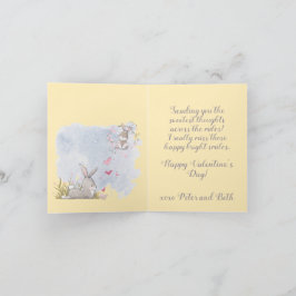 Zoete gedachten van jou feestdagen kaart