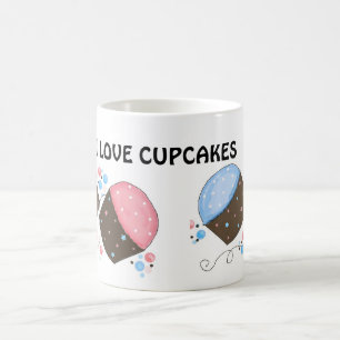 Zoete Geglazuurde Cupcakes met Spreuk Koffiemok