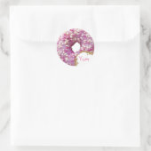 ZOETE geglazuurde donut Ronde Sticker (Tas)