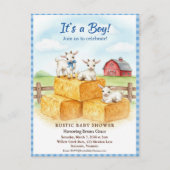 Zoete Geiten Baby Shower Uitnodiging (Voorkant)