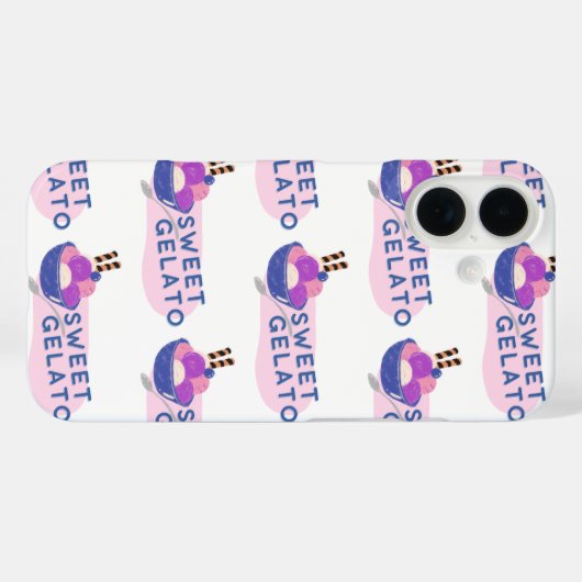 zoete gelato Case-Mate iPhone case (Achterkant (horizontaal))