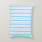 Zoete Gele Eendjes Blauw Witte Strepen Accent Kussen (Achterkant (Verticaal))
