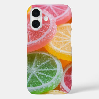 Zoete Geleivruchten Sneden iPhone 16 Hoesje