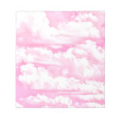 Zoete Gelukkige Fuchsia Roze Wolken Notitieblok (Voorkant)