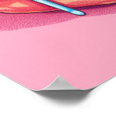 Zoete gelukzaligheid: Blauwe Frosted Donuts Poster (Hoek)