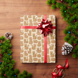 Zoete Gemberkoek Katten Kerst Ijsje Koekje Cadeaupapier