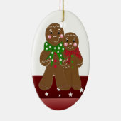 Zoete Gemberkoekmannen Keramisch Ornament (Rechts)