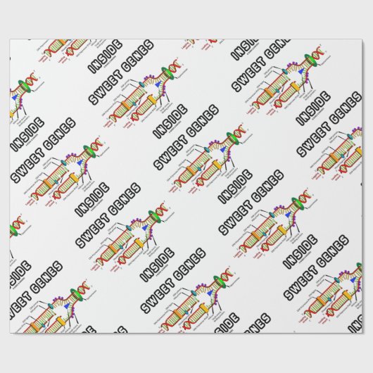 Zoete genen in DNA Replication Humor Cadeaupapier (Vlak)