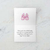 Zoete gepersonaliseerde babyshower dank je bedankkaart (Binnen)