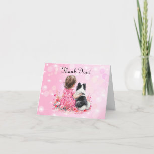 Zoete gepersonaliseerde babyshower dank je bedankkaart