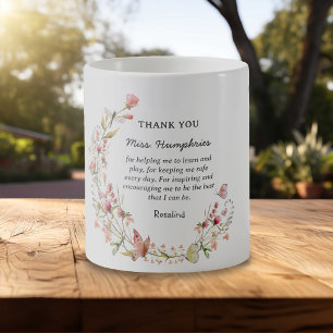 Zoete Gepersonaliseerde Lerarendank Geschenk Koffiemok