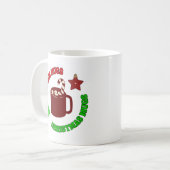 Zoete gepersonaliseerde tante's kerst koffiemok (Voorkant links)