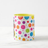 Zoete gepersonaliseerde wasbeer met regenbooghart mok (Midden)