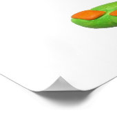 Zoete Gespikkelde Monster Baby Shower Kraamkamer Poster (Hoek)