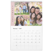 Zoete Gezinsherinnering Foto Collage Kalender (Feb 2027)
