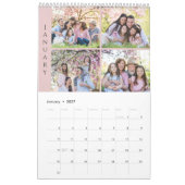 Zoete Gezinsherinnering Foto Collage Kalender (Jan 2027)
