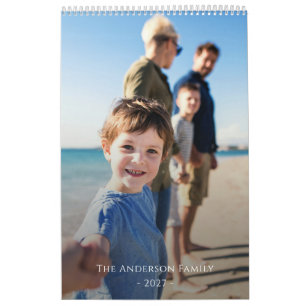 Zoete Gezinsherinnering Foto Collage Kalender
