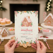 Zoete Gingerbread Baby Shower Kaart